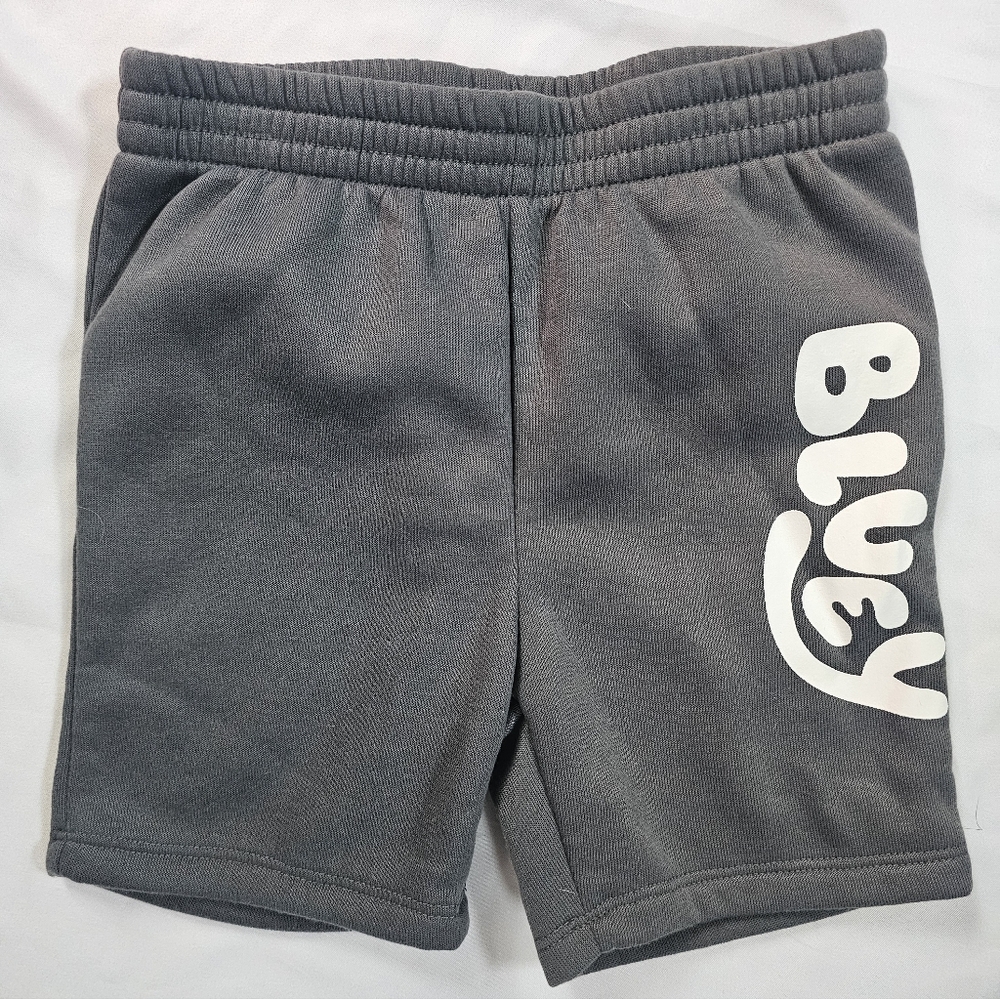 Bluey Gray Soft Toddler Shorts- 3T